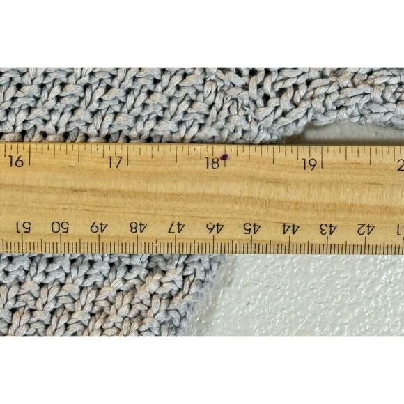 Boden Lightweight Chunky Knit Gray Cottagecore Cardigan Sweater Women's 8US - Picture 9 of 9